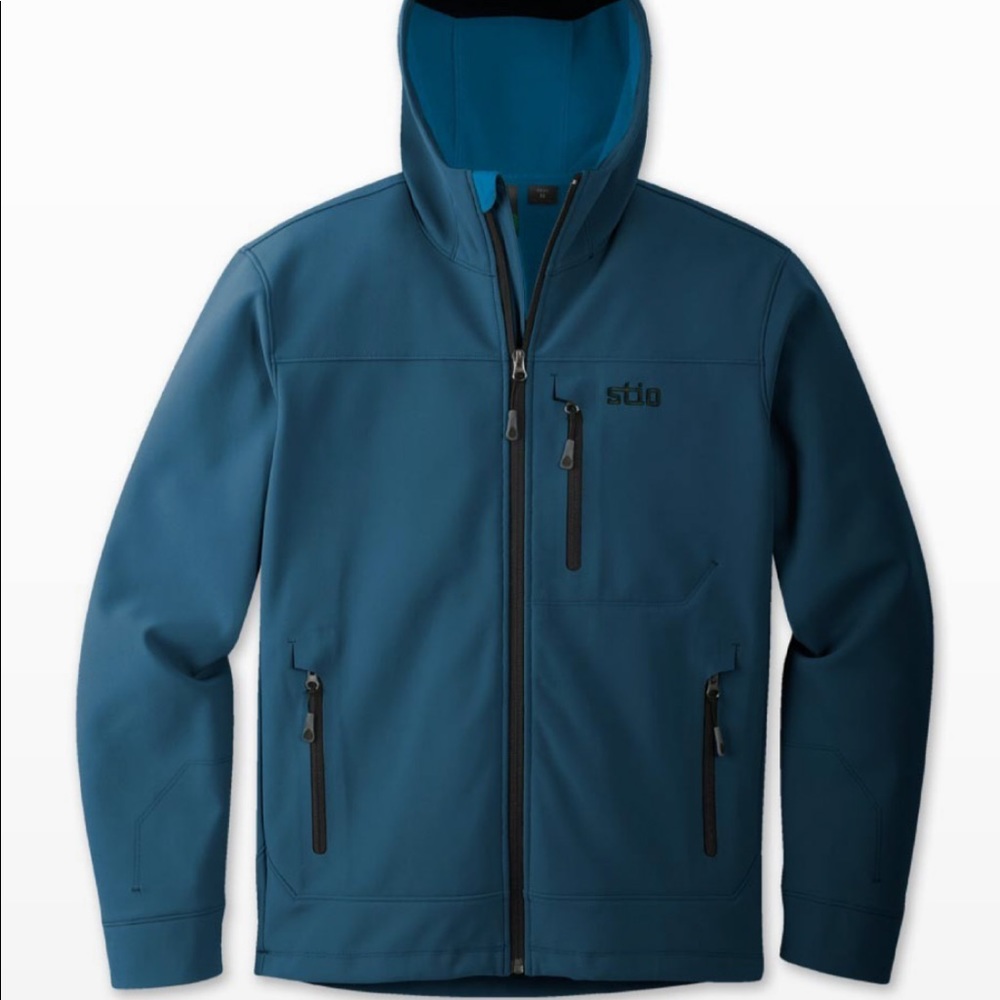 Stio Mens Vescent soft shell jacket hoody hoodie. Medium M. EUC. Jackson hole.